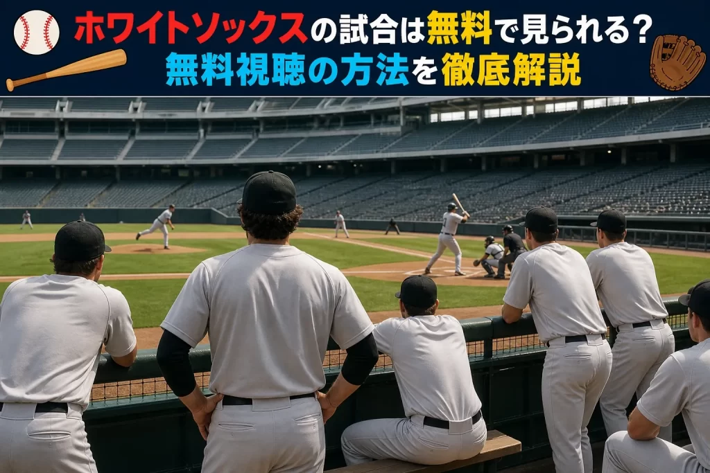 ホワイトソックスの試合は無料で見られる？ 無料視聴の方法を紹介
