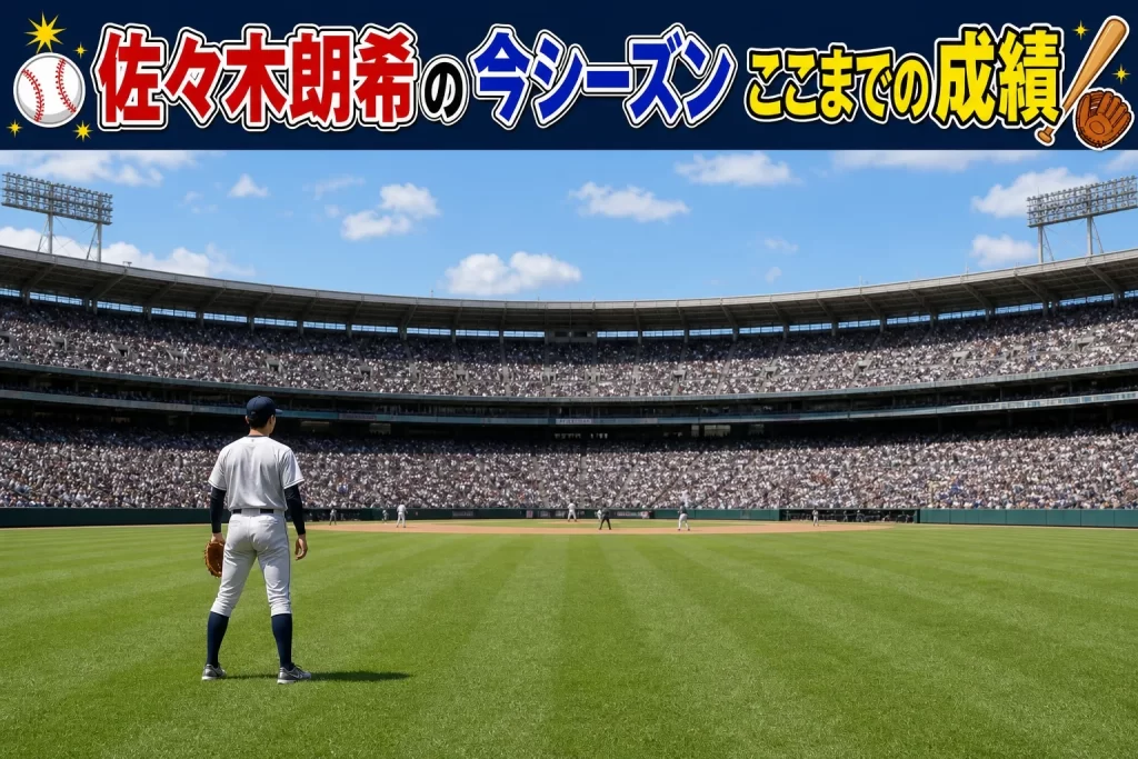 佐々木朗希の今シーズンのここまでの成績