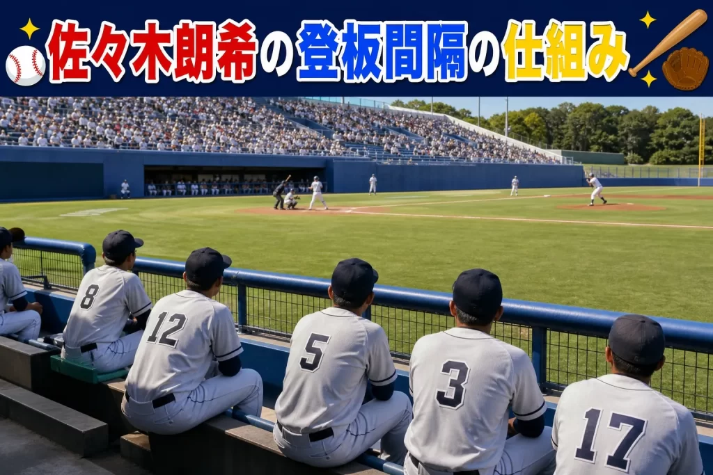 佐々木朗希の登板間隔の仕組み