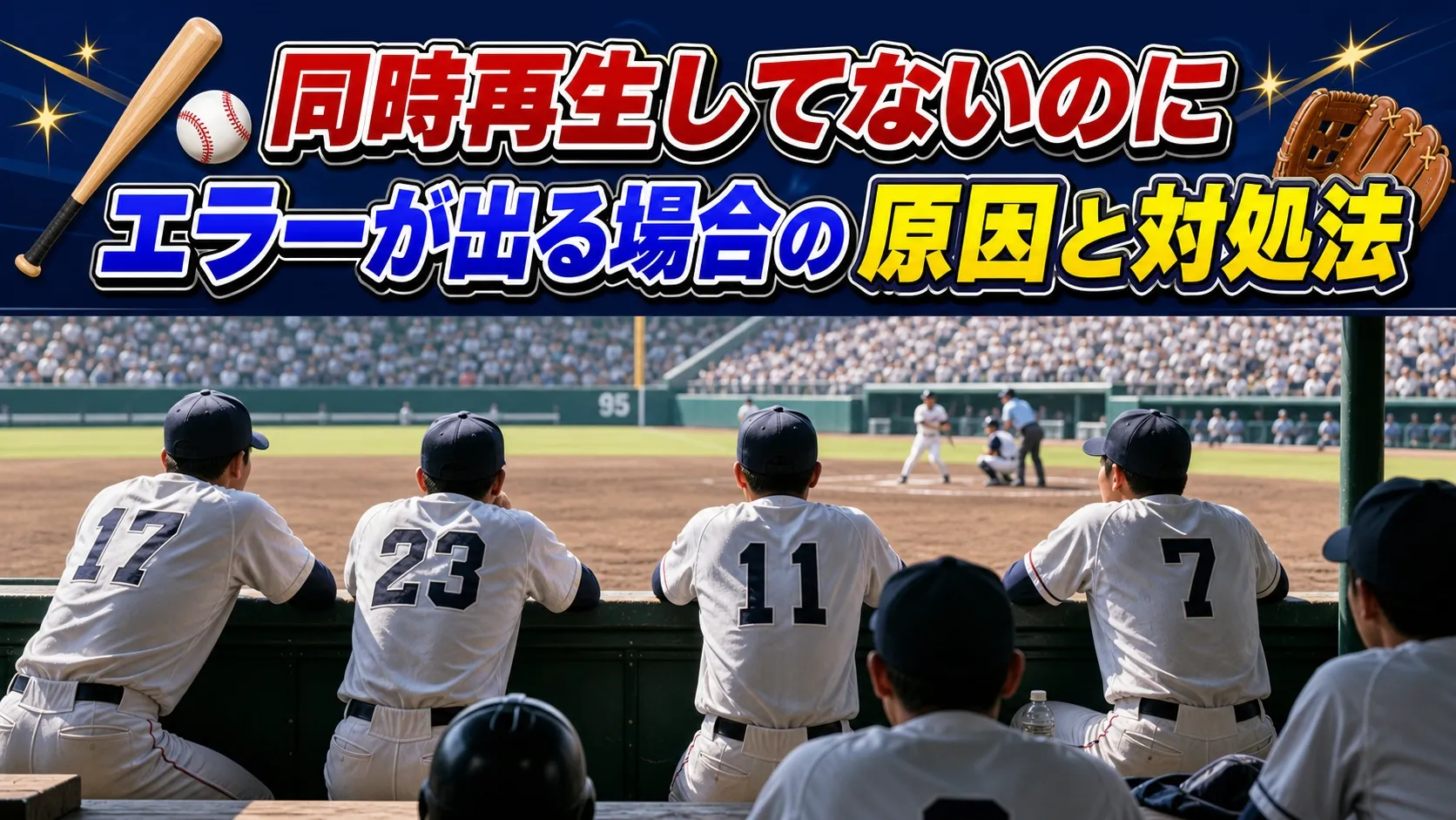 同時再生してないのにエラーが出る場合の原因と対処法