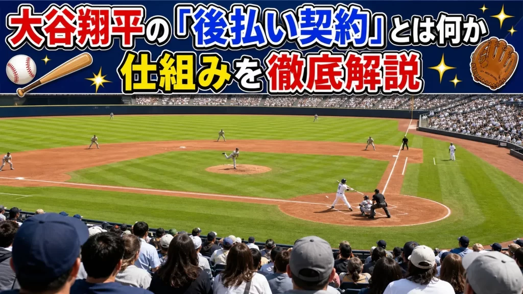大谷翔平の「後払い契約」とは何か。仕組みを詳しく解説