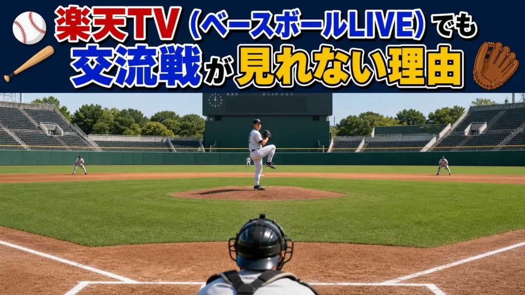 楽天TV（ベースボールLIVE）でも交流戦が見れない理由
