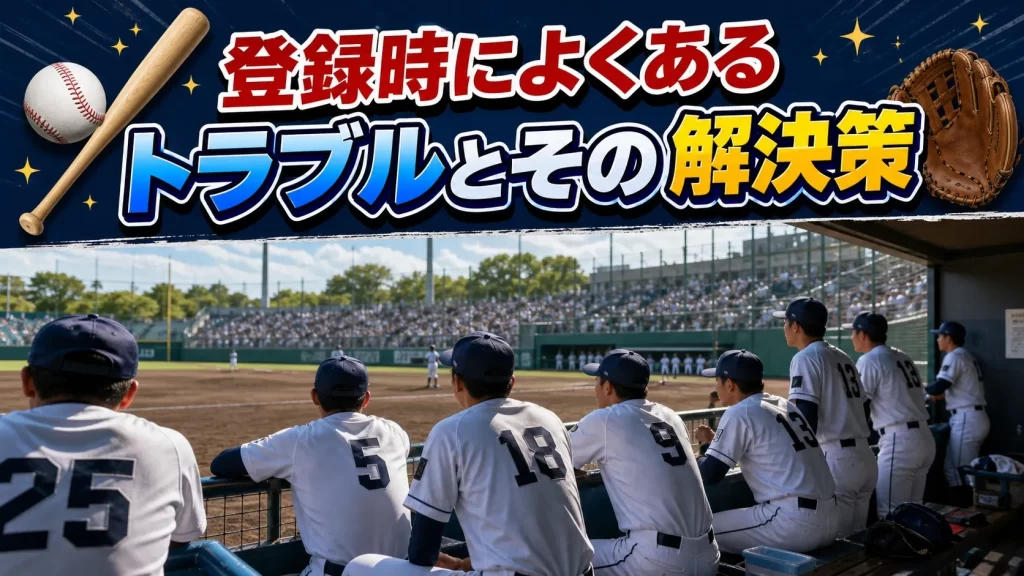 登録時によくあるトラブルとその解決策