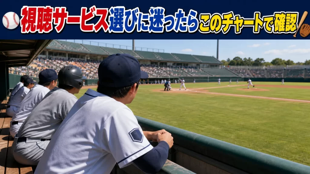 視聴サービス選びに迷ったらこの表で確認
