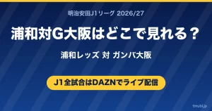 浦和対G大阪はどこで見れる