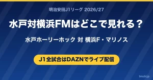 水戸対横浜FMはどこで見れる