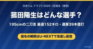 菰田陽生はどんな選手 日本ハムドラフト1位 山梨学院 195cmの二刀流